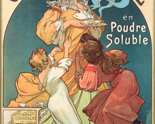 Alphonse Mucha, Chocolat Idéal, 1897 © Mucha Trust 2025