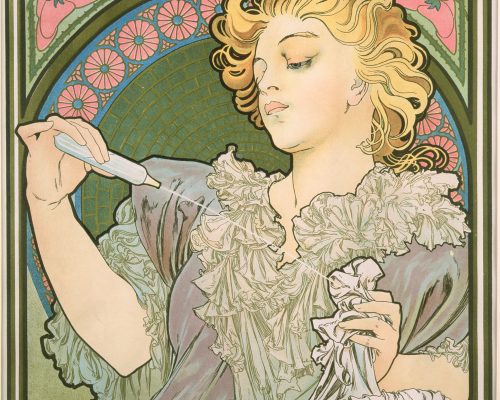 Alphonse Mucha, Lance Perfum 'Rodo”, 1896 © Mucha Trust 2025
